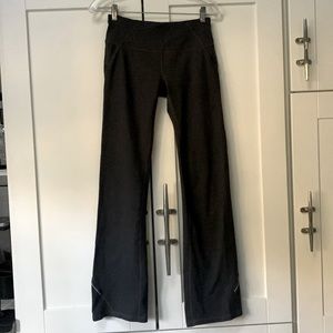 Athleta grey heathered wide leg yoga pants xs